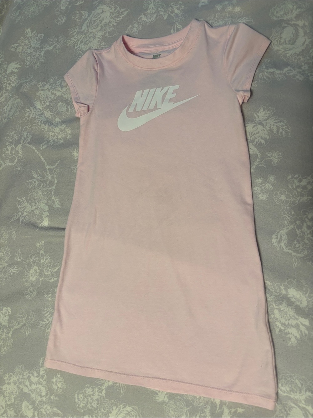 Nike Kids Light Pink Logo T-Shirt Dress